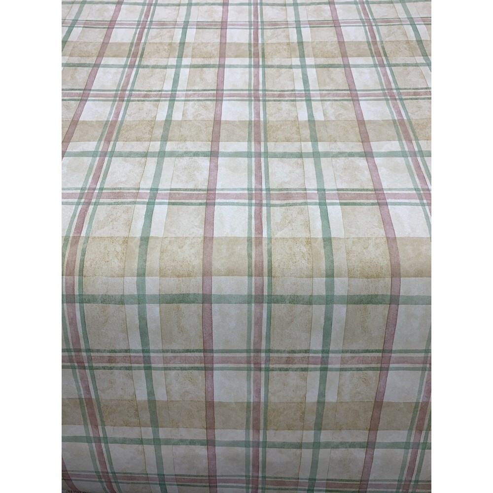 Vintage Brewster Studio Designs Plaid Wallpaper BR29240, 20.5” X 11yds